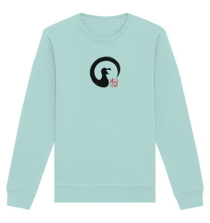 Moin kreischende japanische Enso Möwe - Organic Basic Unisex Sweatshirt