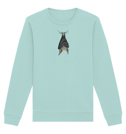 Lustig chillende Fledermaus - Organic Basic Unisex Sweatshirt