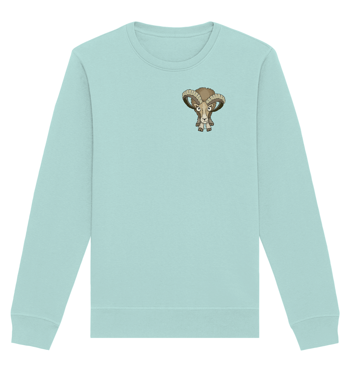 Bockiges Mufflon Widder Schafbock - Organic Basic Unisex Sweatshirt