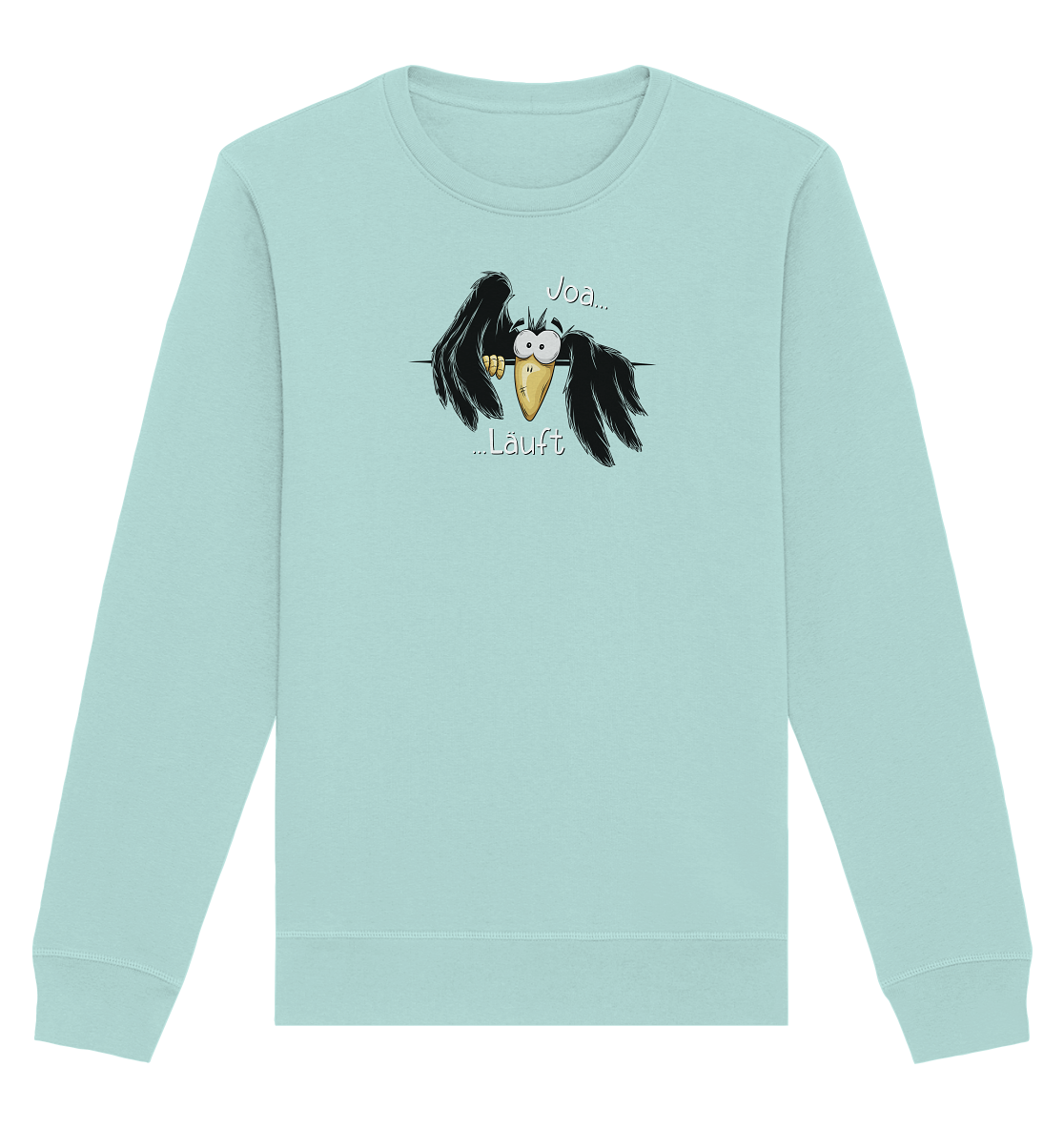 Joa Läuft Krähe gechillter Rabe - Organic Basic Unisex Sweatshirt