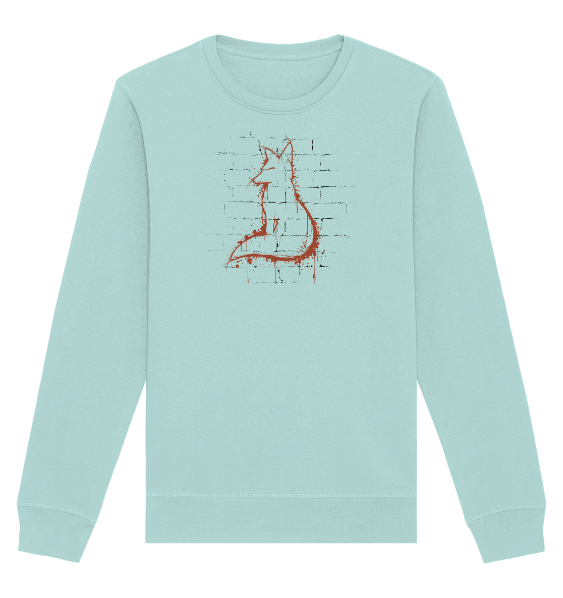 Street Art Fuchs Silhouette - Organic Basic Unisex Sweatshirt