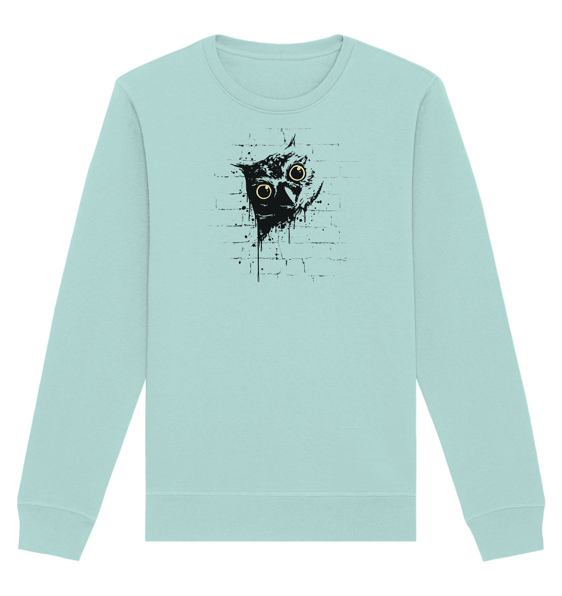 Lässige Street Art Eule - Organic Basic Unisex Sweatshirt