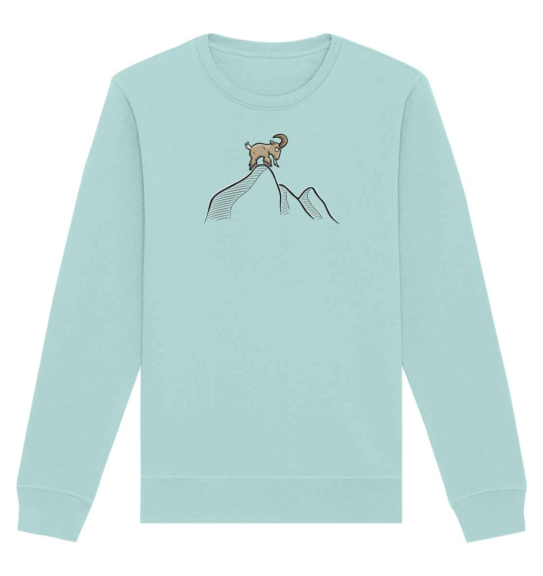 Ziegenbock in den Bergen - Organic Basic Unisex Sweatshirt