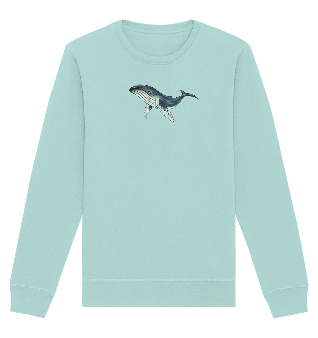 Tiefsee Ozean-Riese Buckelwal - Organic Basic Unisex Sweatshirt