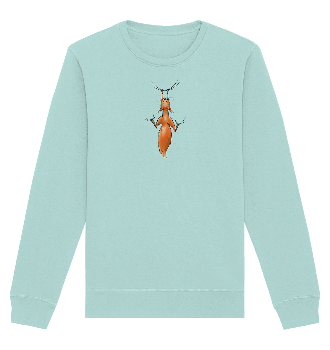 Rotes Eichhörnchen hängt ab - Organic Basic Unisex Sweatshirt