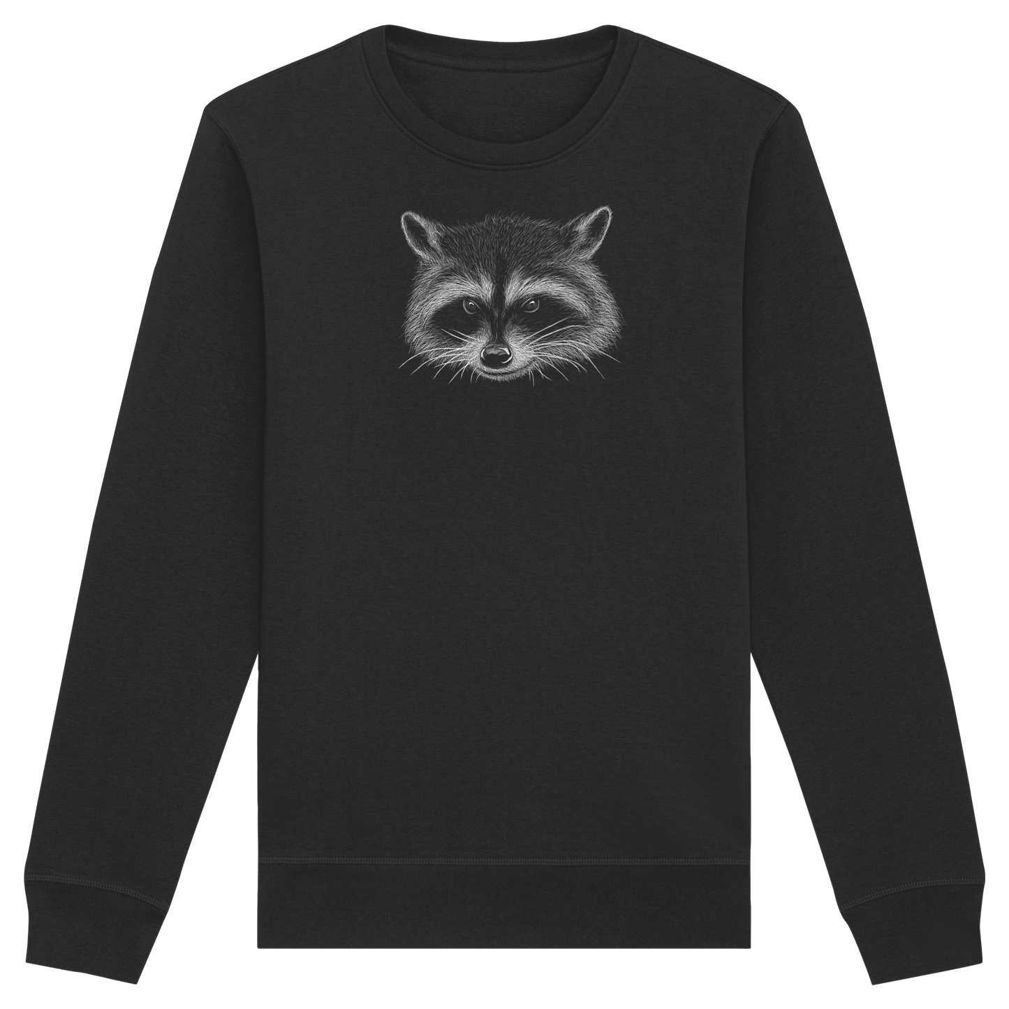 Waschbär Illustration Kritzelkunst - Organic Basic Unisex Sweatshirt