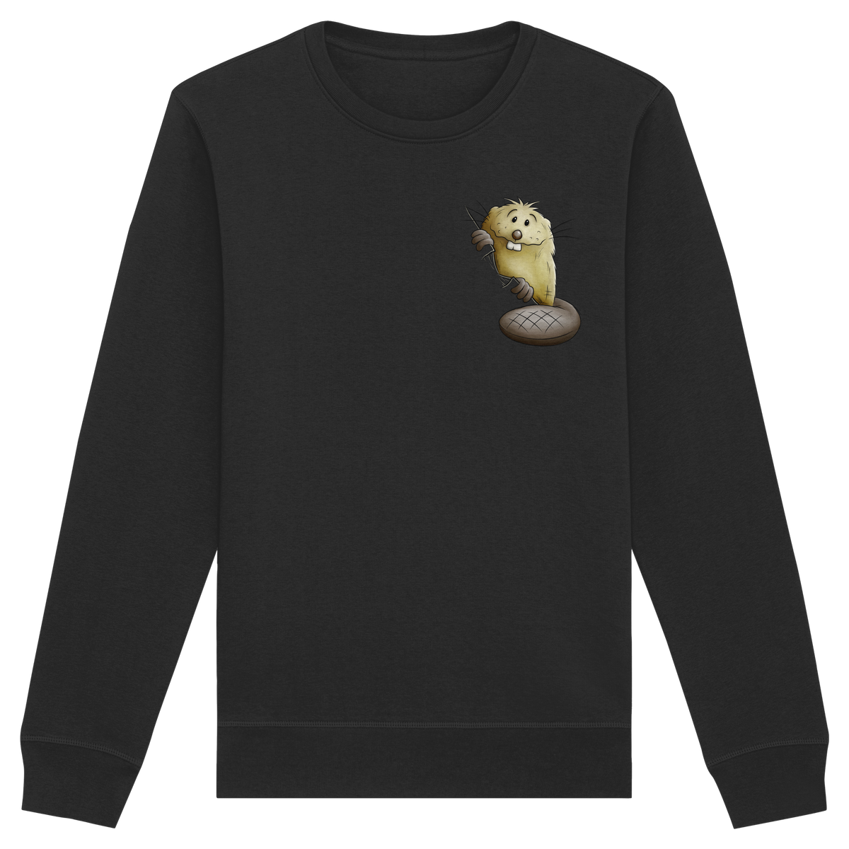 Lustiger frecher Biber - Organic Basic Unisex Sweatshirt