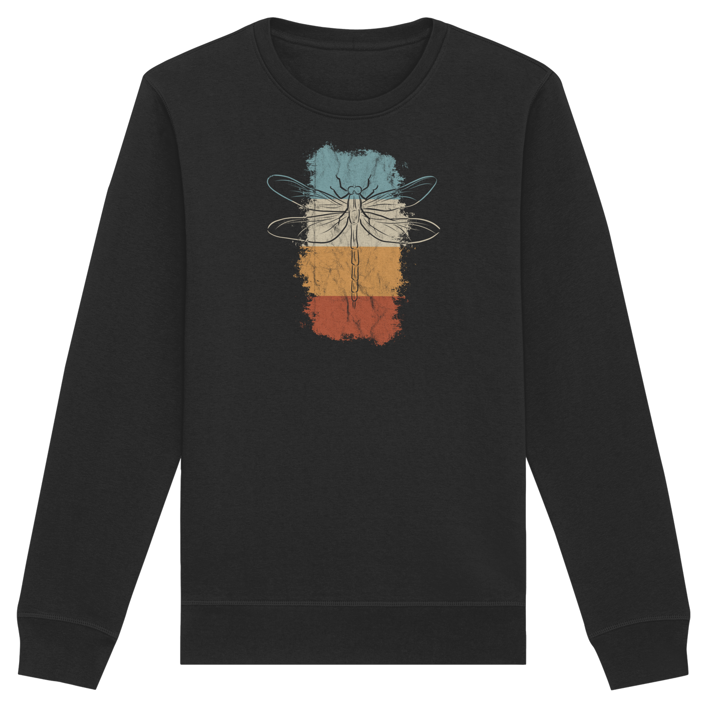 Retro Kunst Libelle | Vintage Dragonfly - Organic Basic Unisex Sweatshirt