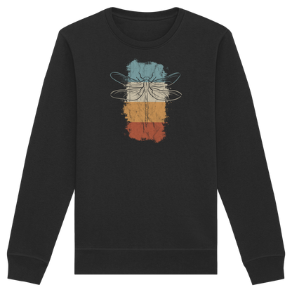 Retro Kunst Libelle | Vintage Dragonfly - Organic Basic Unisex Sweatshirt