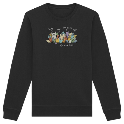 Nope, Nee, Nö Katzen - Organic Basic Unisex Sweatshirt