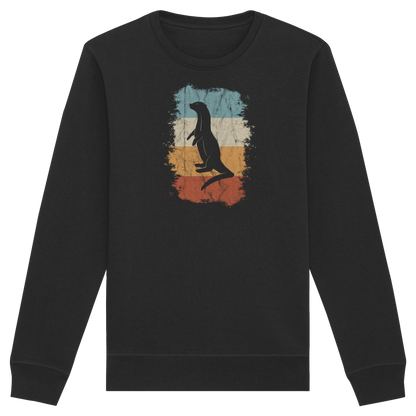 Retro Otter Fischotter Silhouette - Organic Basic Unisex Sweatshirt
