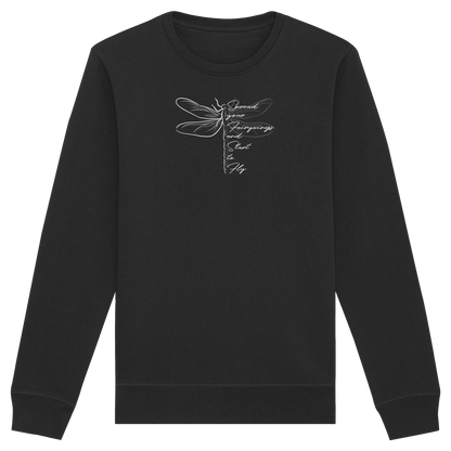 Breite die Flügel aus und flieg los | Libelle - Organic Basic Unisex Sweatshirt