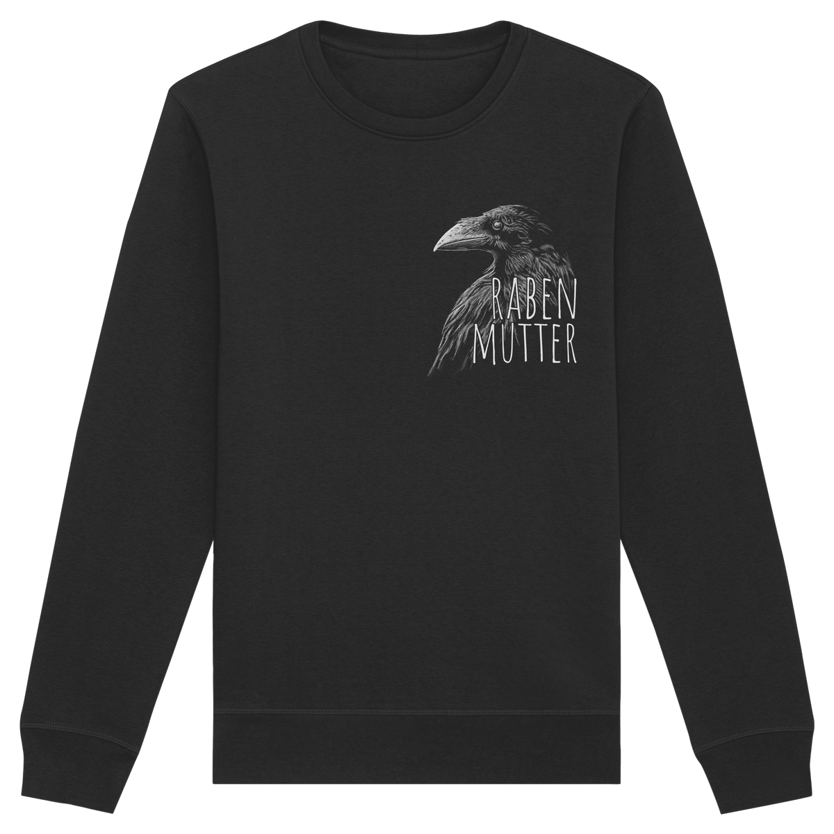 Rabenmutter schwarze Krähe Rabe - Organic Basic Unisex Sweatshirt