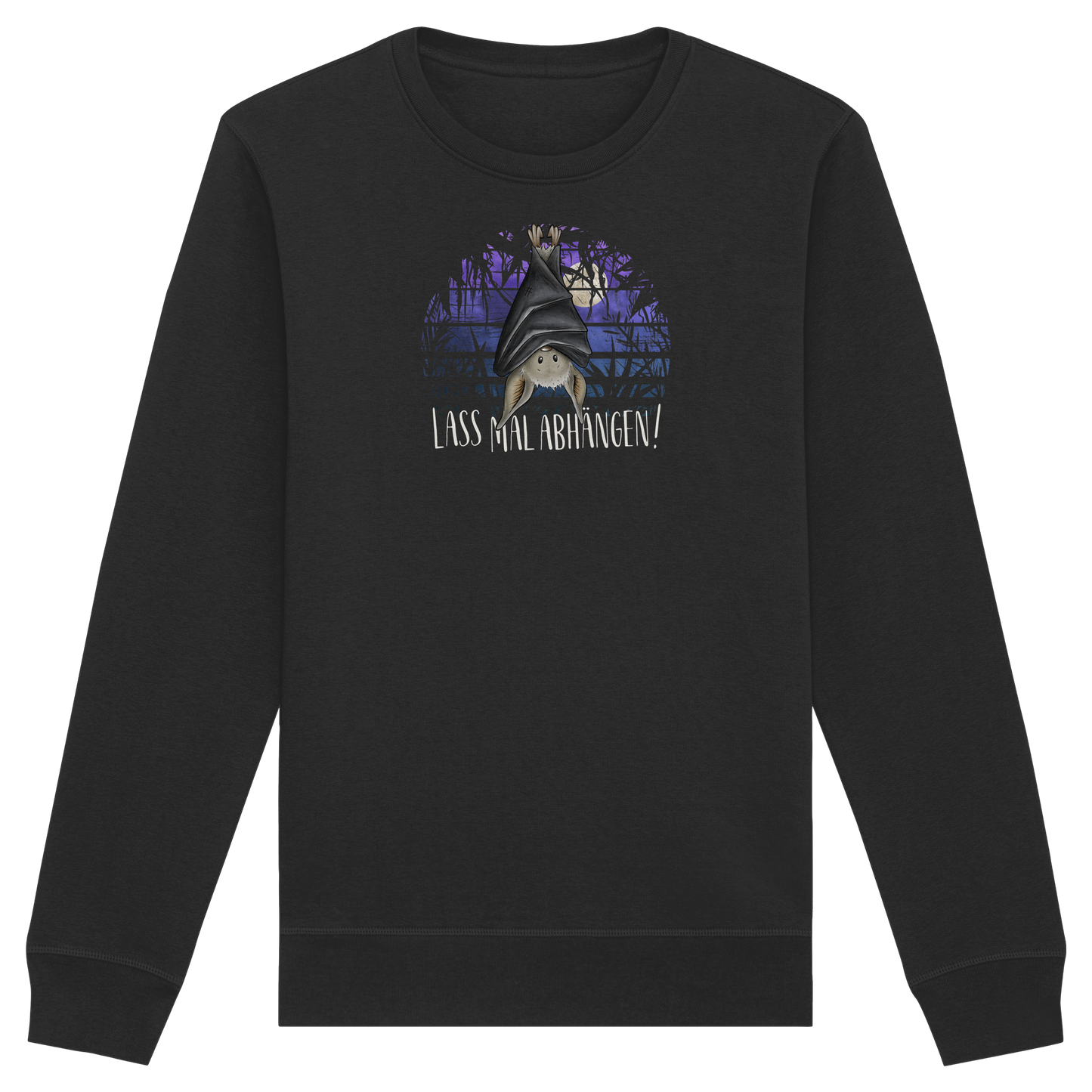 Lass mal abhängen Fledermaus - Organic Basic Unisex Sweatshirt