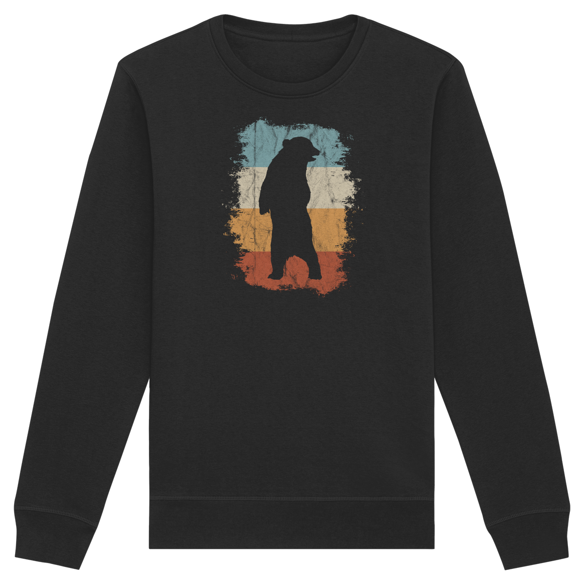 Retro Bären-Silhouette - Organic Basic Unisex Sweatshirt