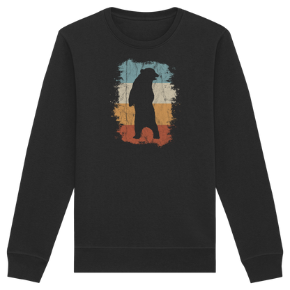 Retro Bären-Silhouette - Organic Basic Unisex Sweatshirt