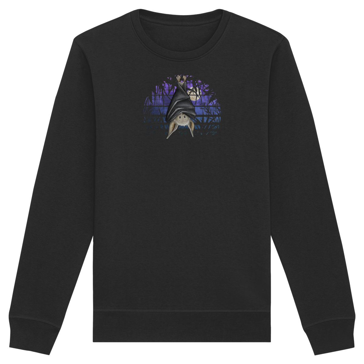 Fledermaus in blauer Nacht - Organic Basic Unisex Sweatshirt