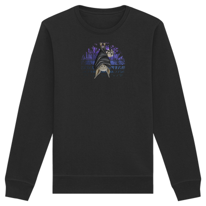 Fledermaus in blauer Nacht - Organic Basic Unisex Sweatshirt