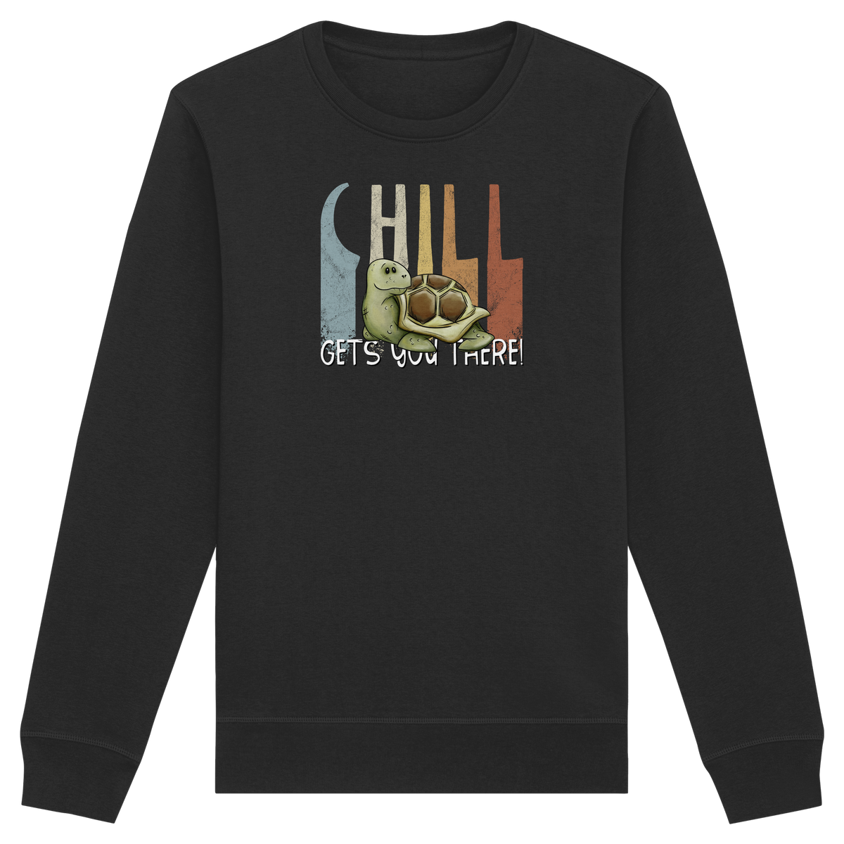 Gechillt gemütliche Schildkröte - Organic Basic Unisex Sweatshirt