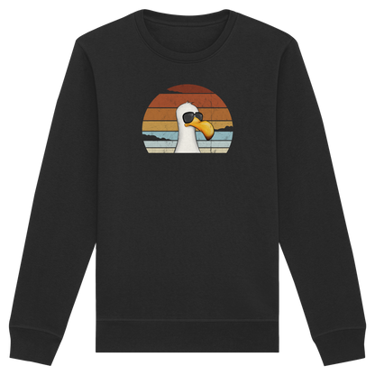 Cool lässige Retro Möwe - Organic Basic Unisex Sweatshirt