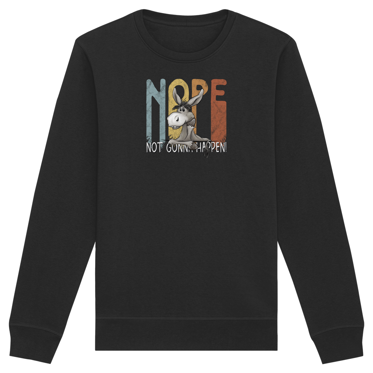 Nope | bockiger Esel - Organic Basic Unisex Sweatshirt