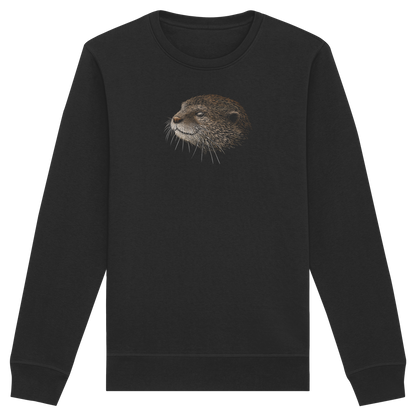 Otter Bleistift Zeichnung KritzelKunst - Organic Basic Unisex Sweatshirt