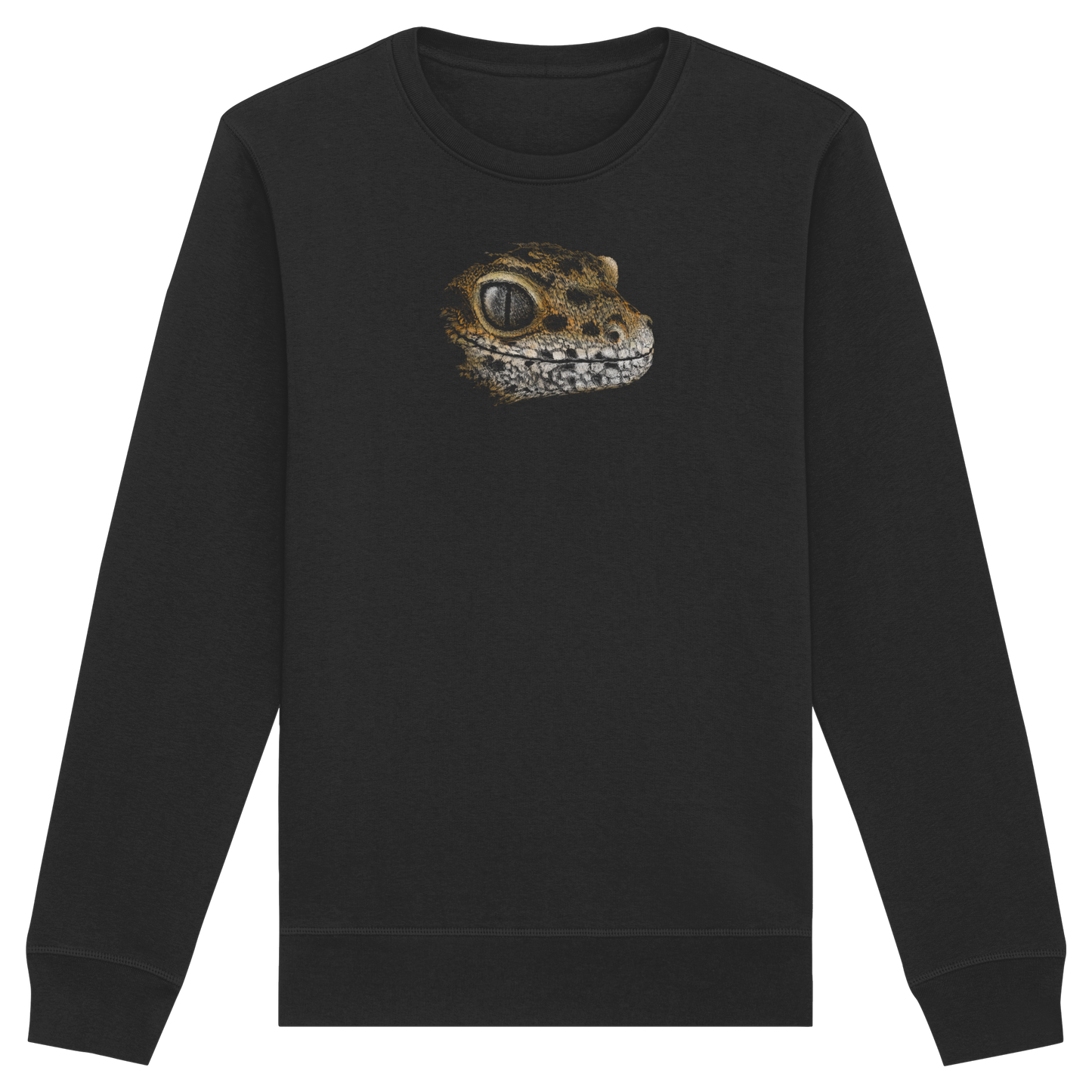 Leopard Gecko Skizze Kritzelkunst - Organic Basic Unisex Sweatshirt