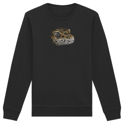 Leopard Gecko Skizze Kritzelkunst - Organic Basic Unisex Sweatshirt