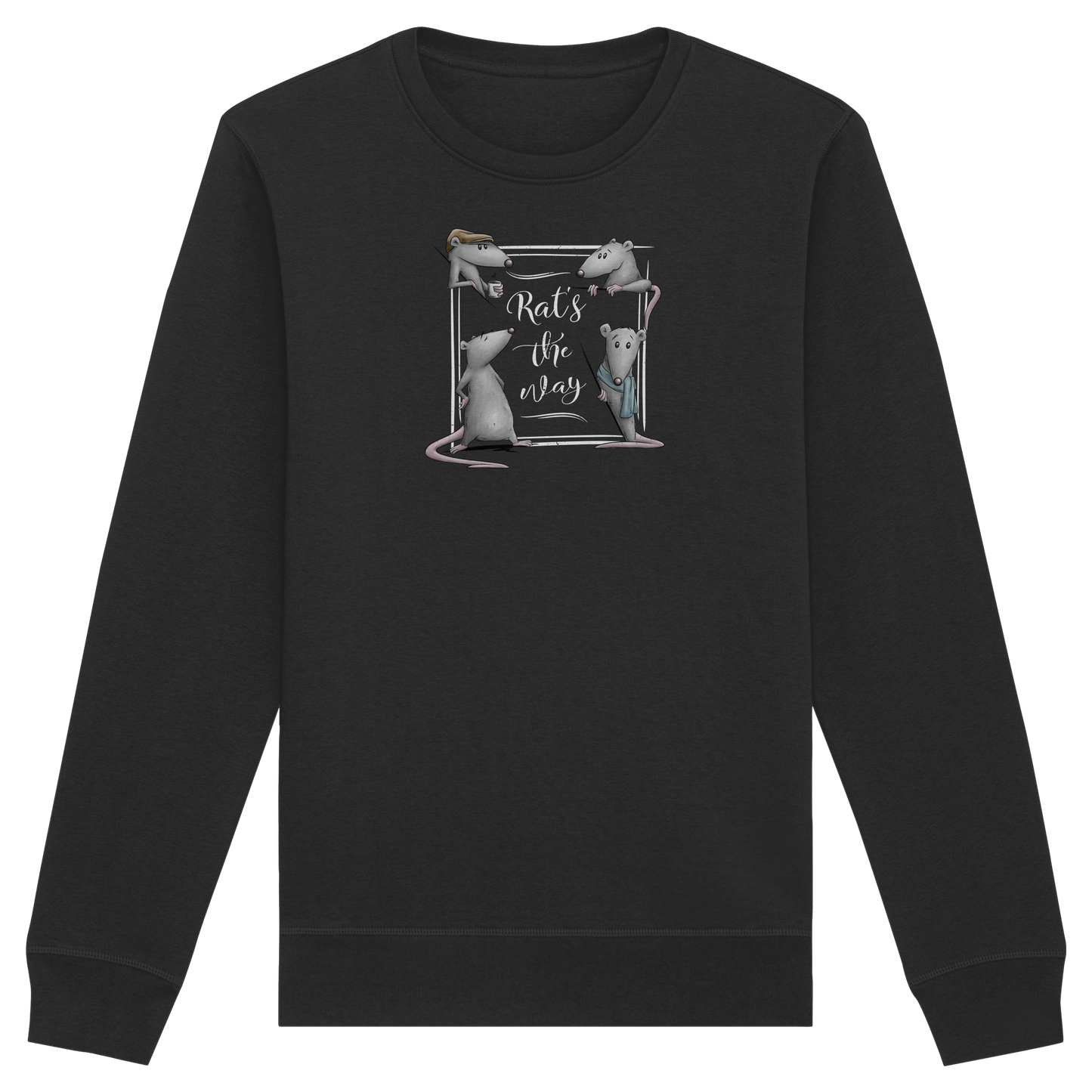 Rat’s The Way Kaffeehaus Ratten - Organic Basic Unisex Sweatshirt