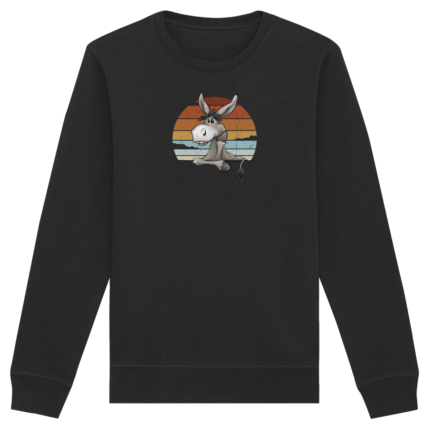 Lässiges Maultier Retro Esel - Organic Basic Unisex Sweatshirt