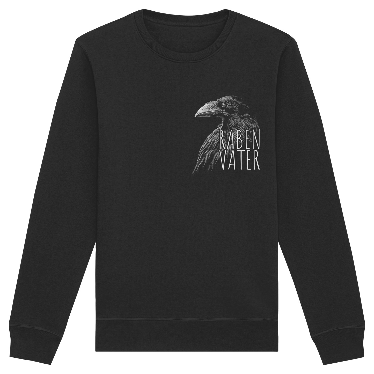 Rabenvater schwarzer Rabe Krähe - Organic Basic Unisex Sweatshirt