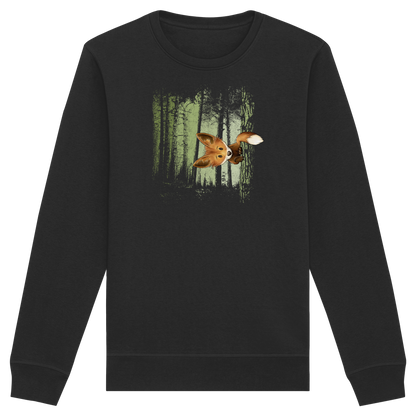 Fuchs im Zwielicht-Wald - Organic Basic Unisex Sweatshirt