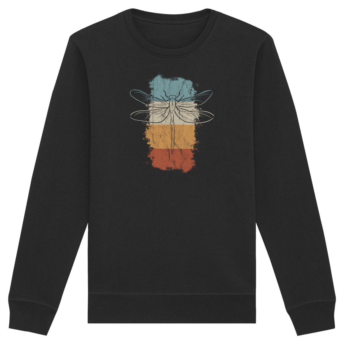 Retro Kunst Libelle | Vintage Dragonfly - Organic Basic Unisex Sweatshirt
