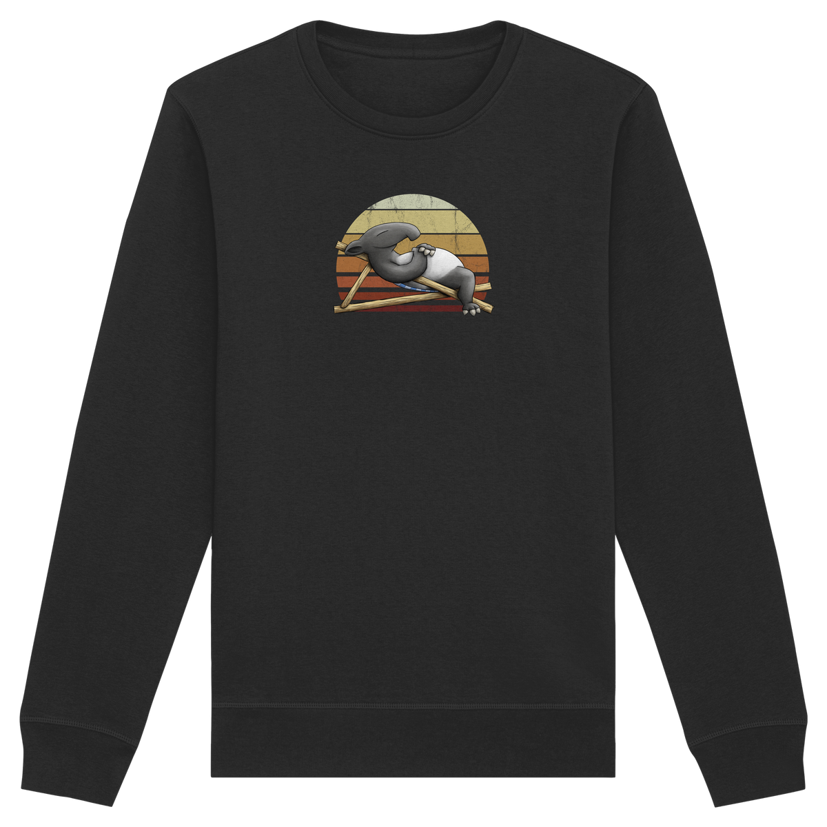 Lässiger Retro Sundown Tapir - Organic Basic Unisex Sweatshirt