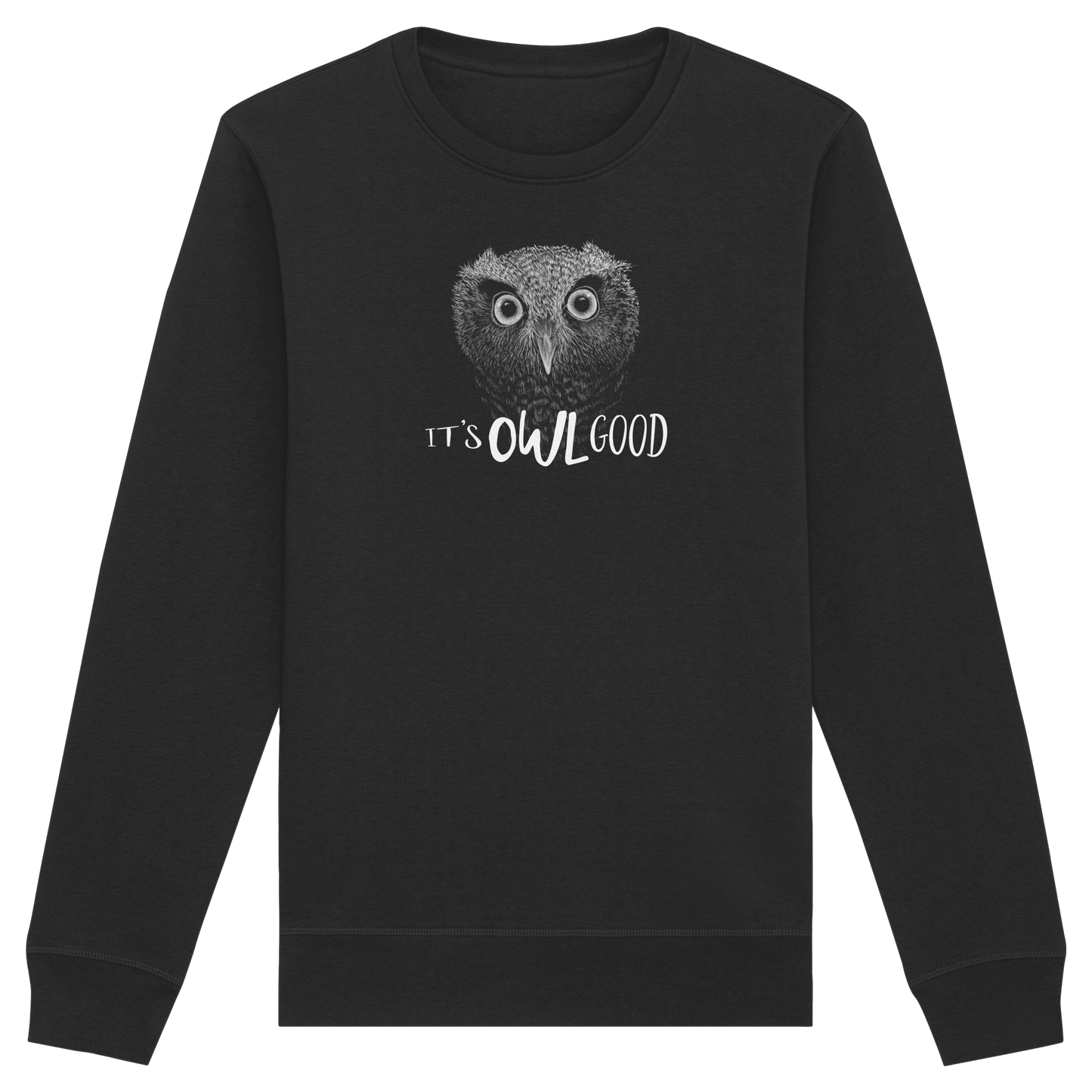 OWL Good | Kritzel-Kunst-Eule - Organic Basic Unisex Sweatshirt