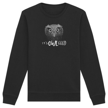 OWL Good | Kritzel-Kunst-Eule - Organic Basic Unisex Sweatshirt