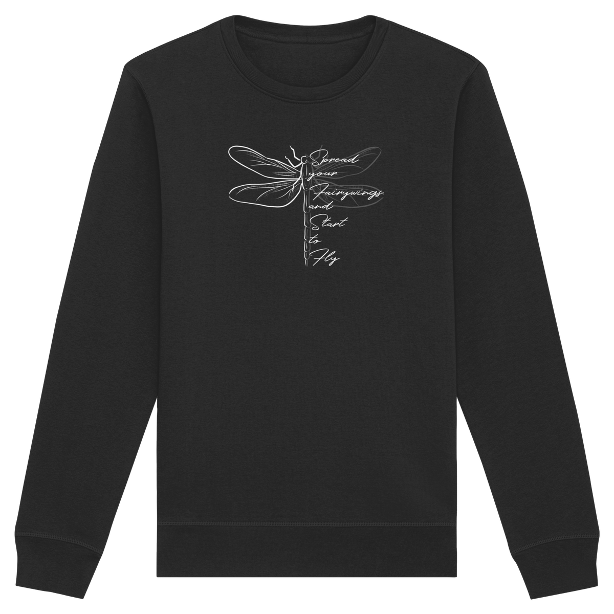 Breite die Flügel aus und flieg los | Libelle - Organic Basic Unisex Sweatshirt