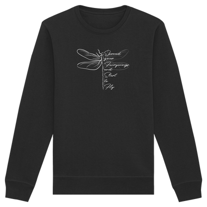 Breite die Flügel aus und flieg los | Libelle - Organic Basic Unisex Sweatshirt