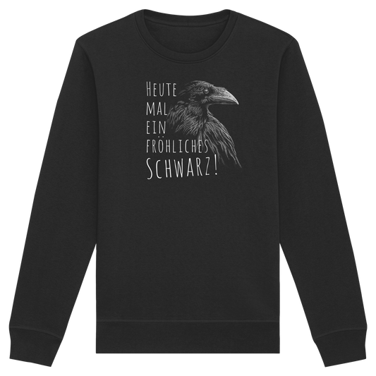 fröhlicher schwarzer Rabe - Organic Basic Unisex Sweatshirt