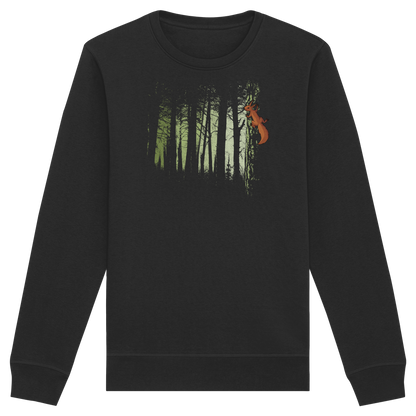 Eichhörnchen im Zwielicht-Wald - Organic Basic Unisex Sweatshirt