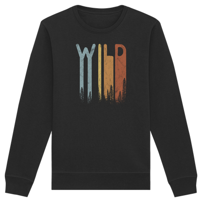 Wild Retro Schriftzug - Organic Basic Unisex Sweatshirt