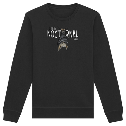 100% nachtaktive Fledermaus - Organic Basic Unisex Sweatshirt