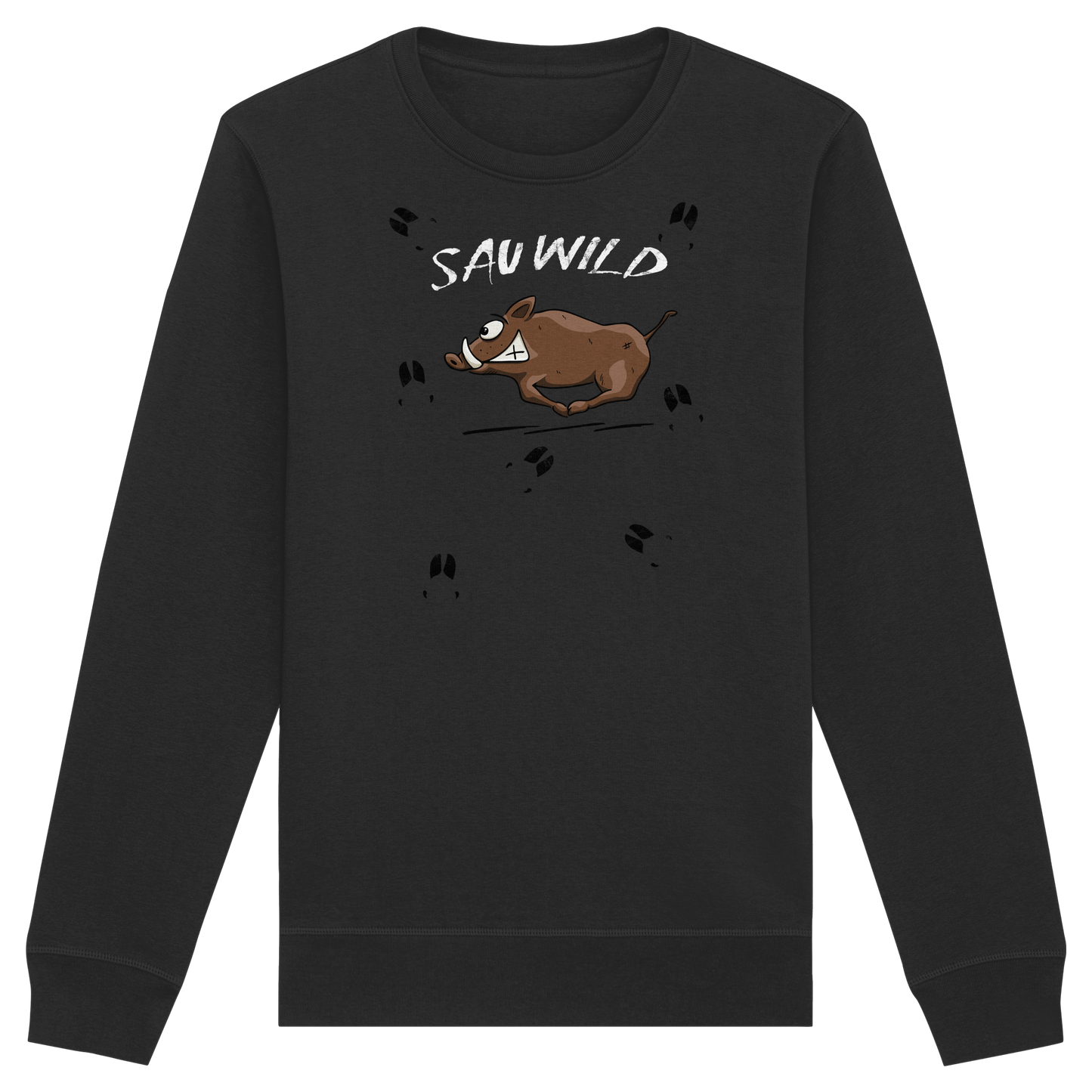 Sauwild wilde Sau | Wildschwein Keiler - Organic Basic Unisex Sweatshirt