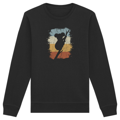 Retro kletternder Koala-Bär - Organic Basic Unisex Sweatshirt