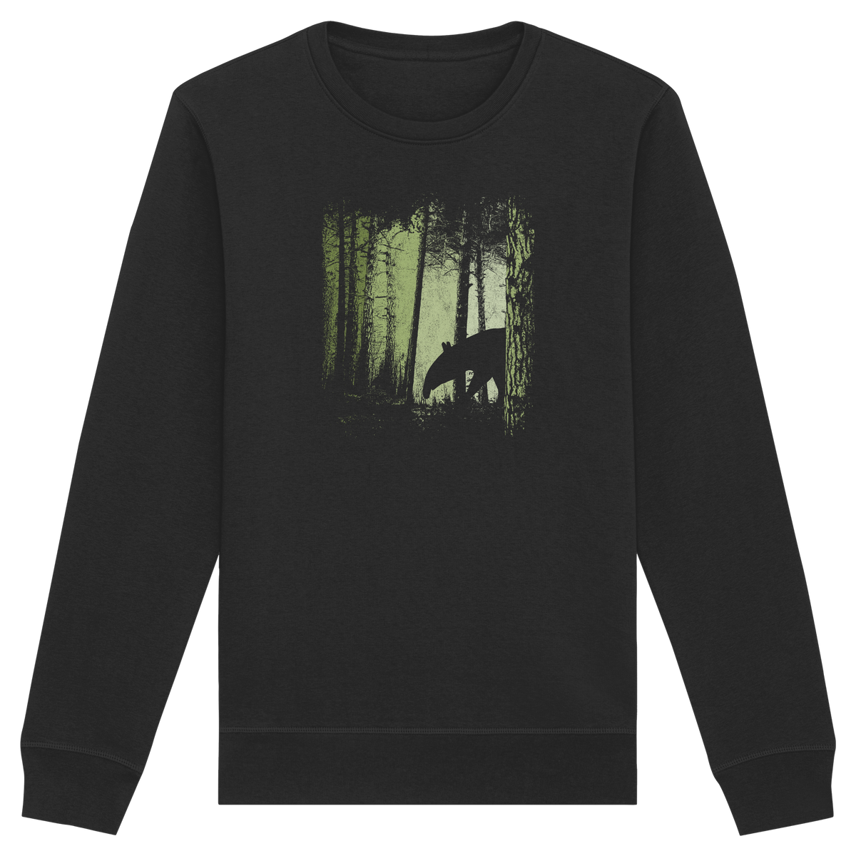 Lässiger Tapir im Zwielicht Wald - Organic Basic Unisex Sweatshirt