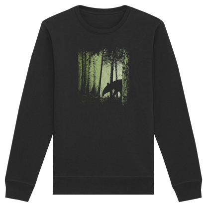 Lässiger Tapir im Zwielicht Wald - Organic Basic Unisex Sweatshirt