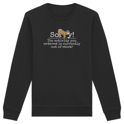 No-Activity Faultier - Organic Basic Unisex Sweatshirt