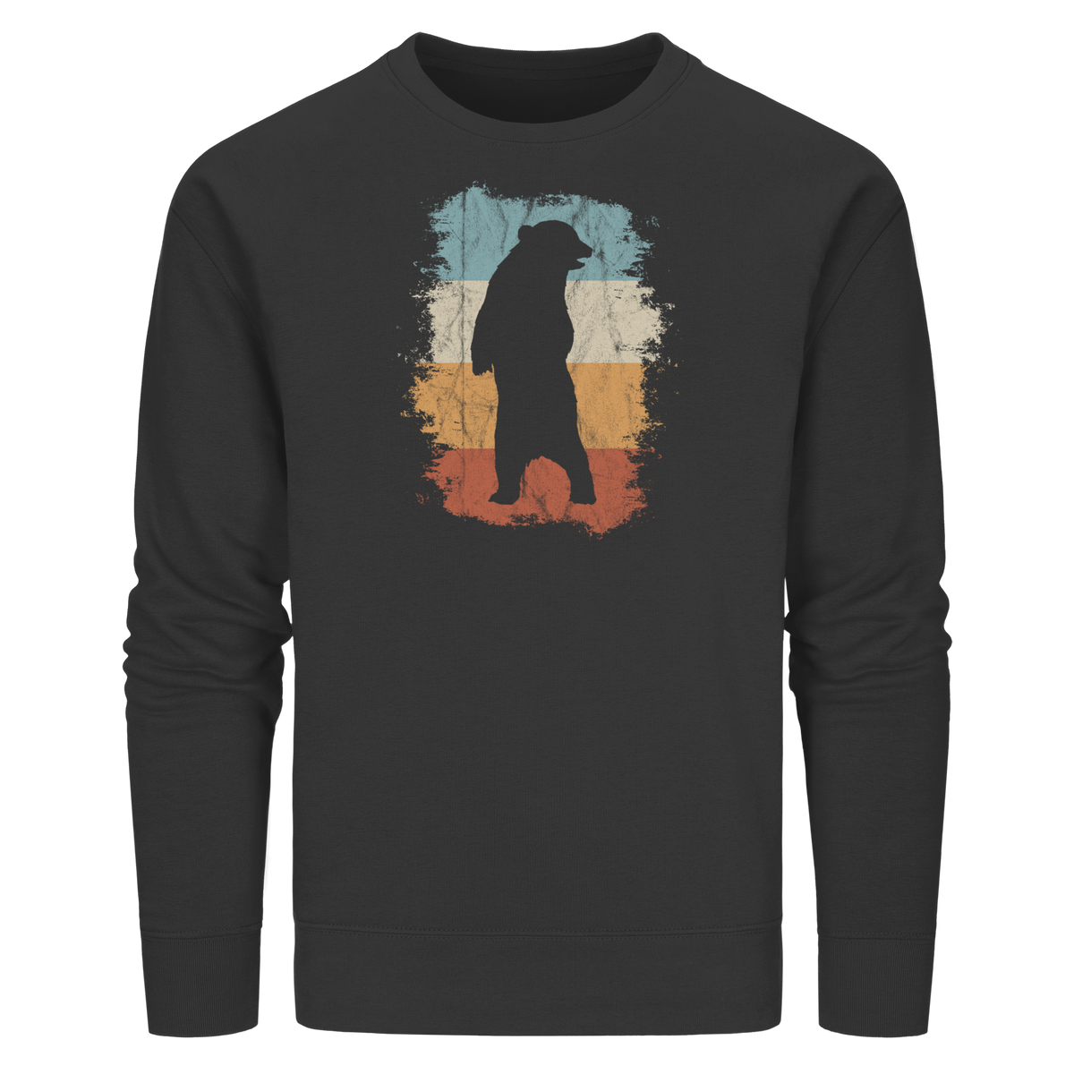 Retro Bären-Silhouette - Organic Basic Unisex Sweatshirt