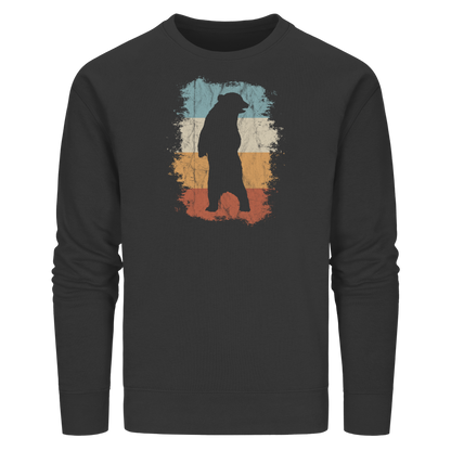 Retro Bären-Silhouette - Organic Basic Unisex Sweatshirt