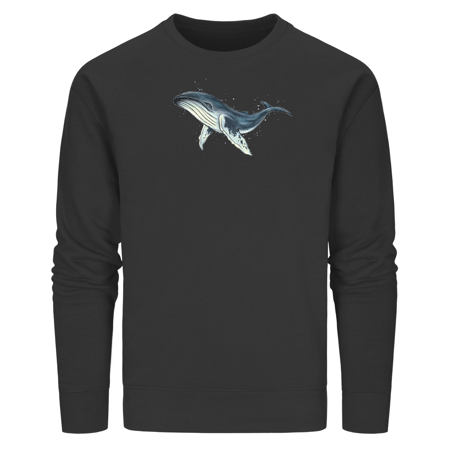 Tiefsee Ozean-Riese Buckelwal - Organic Basic Unisex Sweatshirt